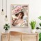 Lady in Flower Hat Diamond Painting Kit for Adults – 5D Full Drill DIY Gem Art, Round Diamond Dots Painting for Beginners, Floral Portrait Wall Decor Craft 12x16 Inch